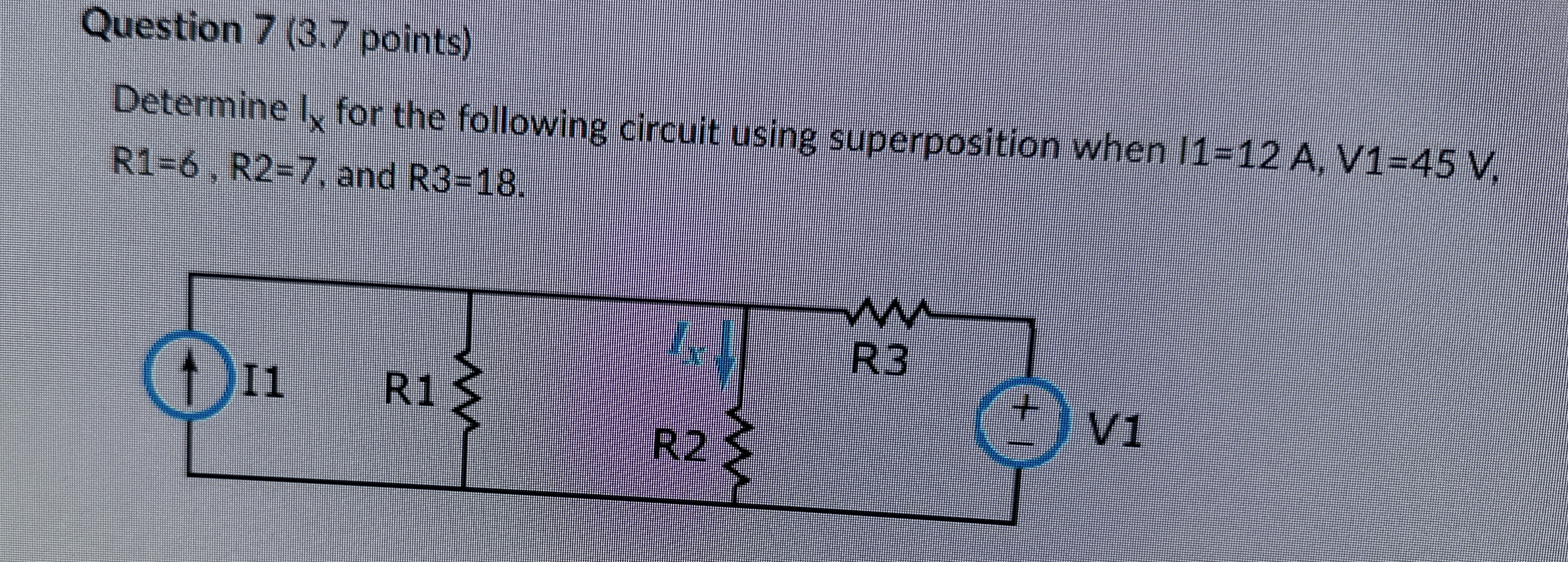 Question 7 ( 3 . 7 points ) Determine I x for the