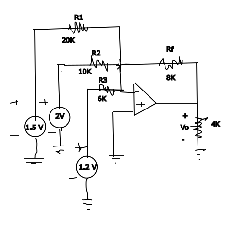 Find V _ 0 in V and I _ 0 in mA