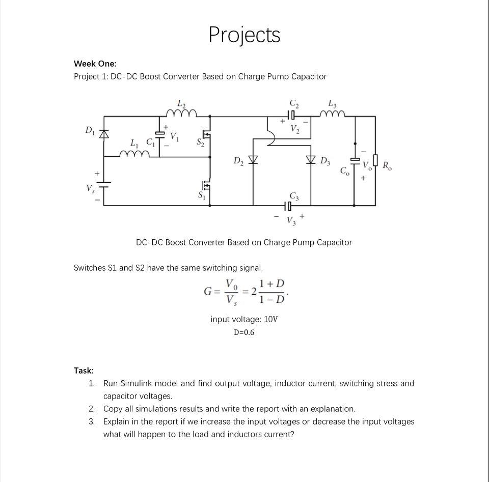 Projects Week One: Project 1 : DC - DC Boost