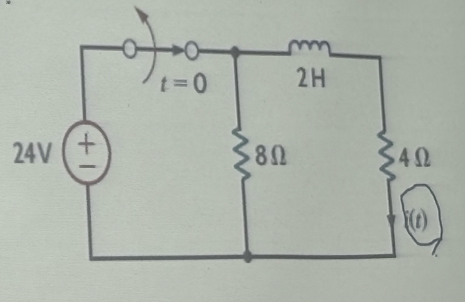 Example 5 - ( 1 ) In the circuit shown in Figure,