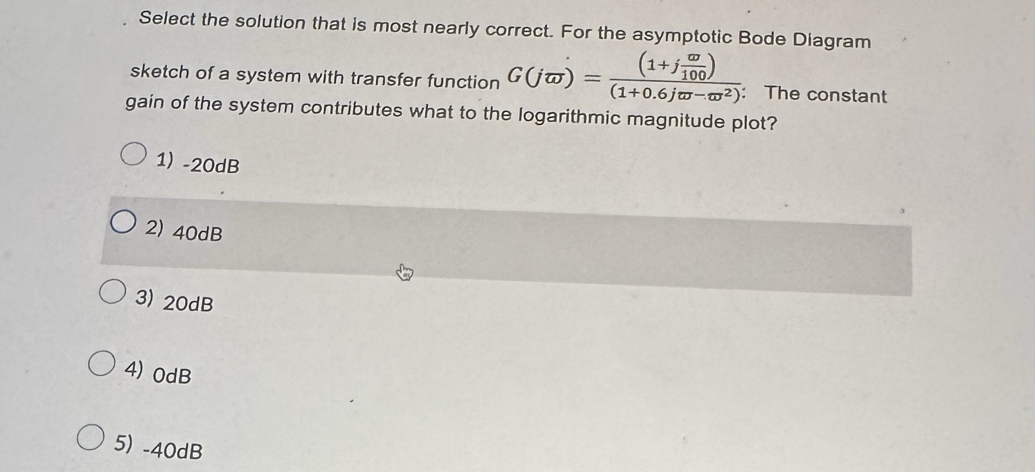 Select the solution that is most nearly correct.