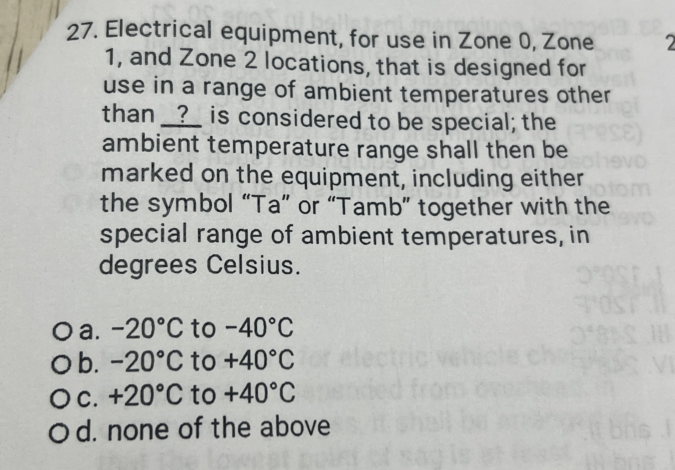 Electrical equipment, for use in Zone 0 , Zone 1
