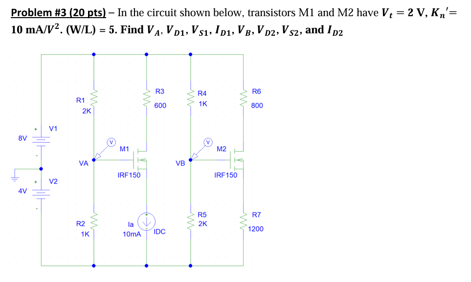 PLease Solve in detail. Problem # 3 ( 2 0 pts ) -