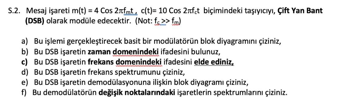 S . 2 . Mesaj i areti m ( t ) = 4 Cos 2 f m t , c