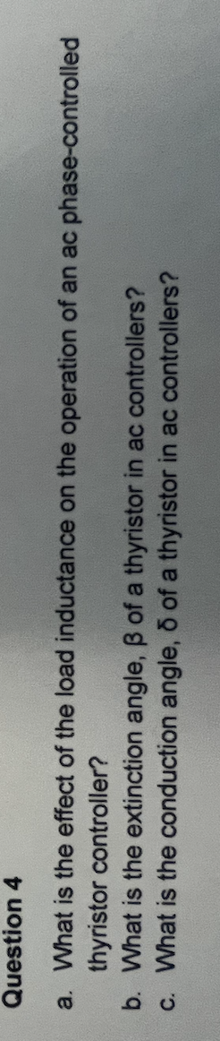 Question 4 a . What is the effect of the load