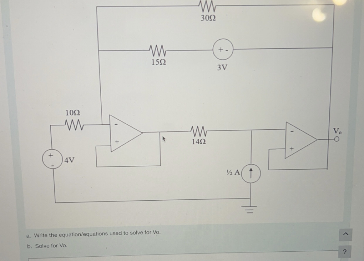 a . Write the equation / equations used to solve