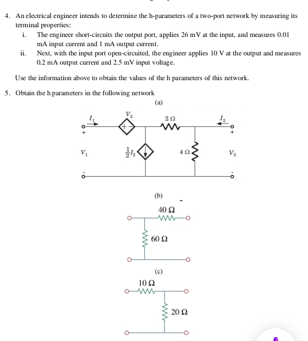 solve no 5 solve no 5 An electrical engineer
