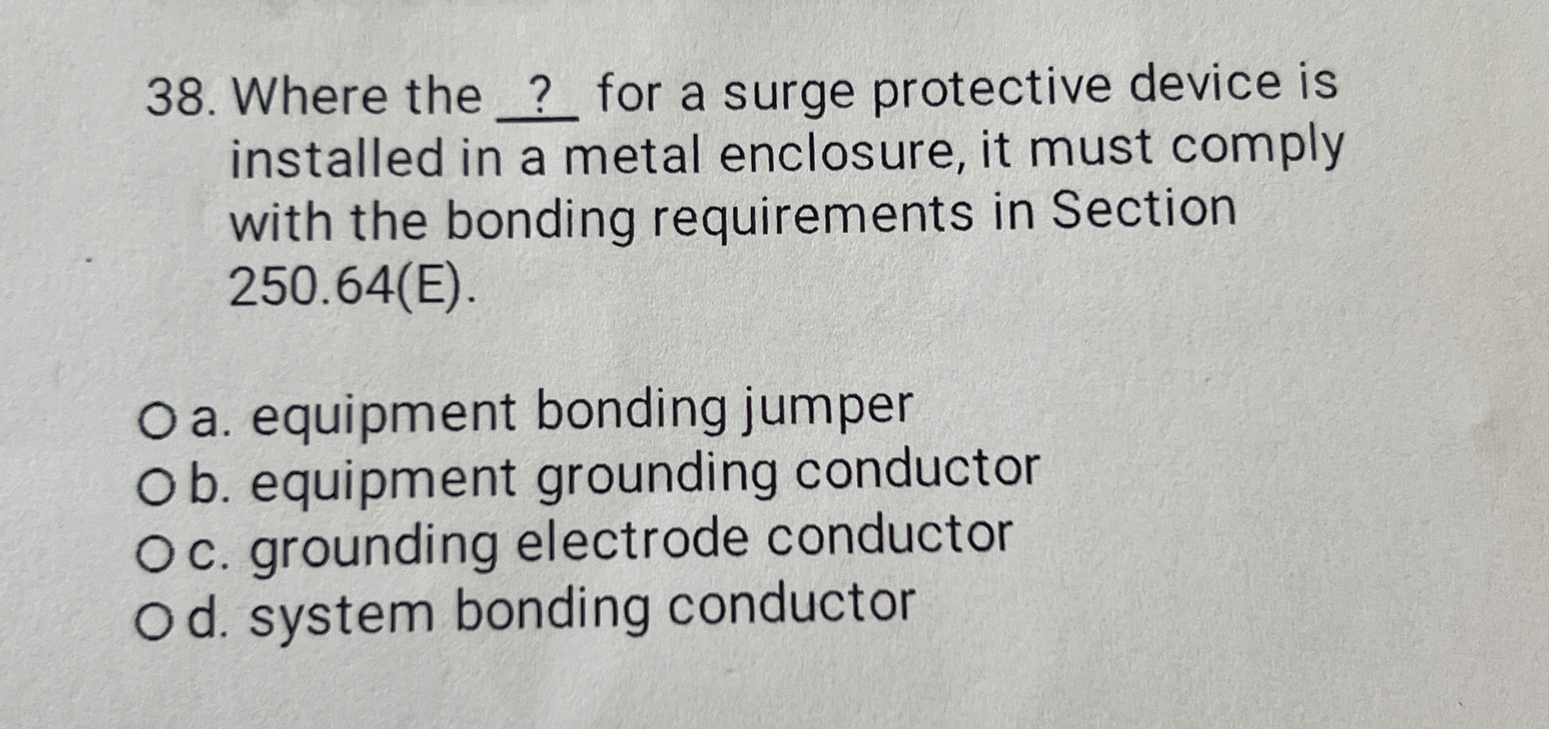 Where the q , for a surge protective device is