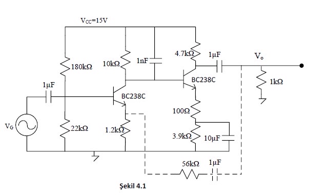ekil 4 . 1 de verilen devrenin geribeslemeli ve