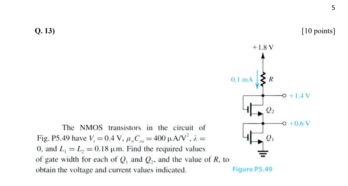 Q . 1 3 V _ ( 1 ) = 0 . 4 V , \ mu _ ( n ) C _ (