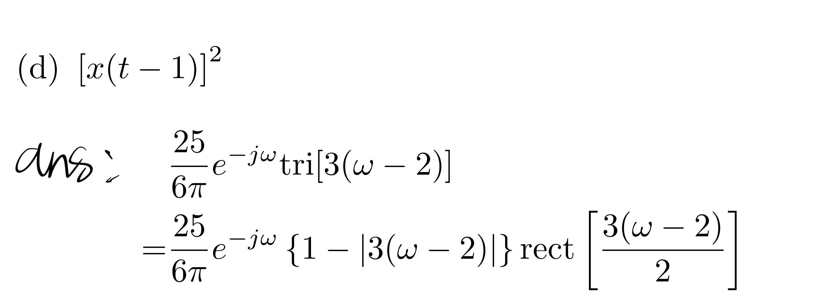 Fourier transform plz tell me the solution process