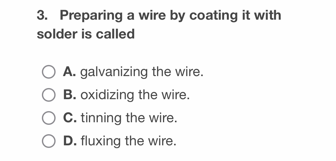 Preparing a wire by coating it with solder is