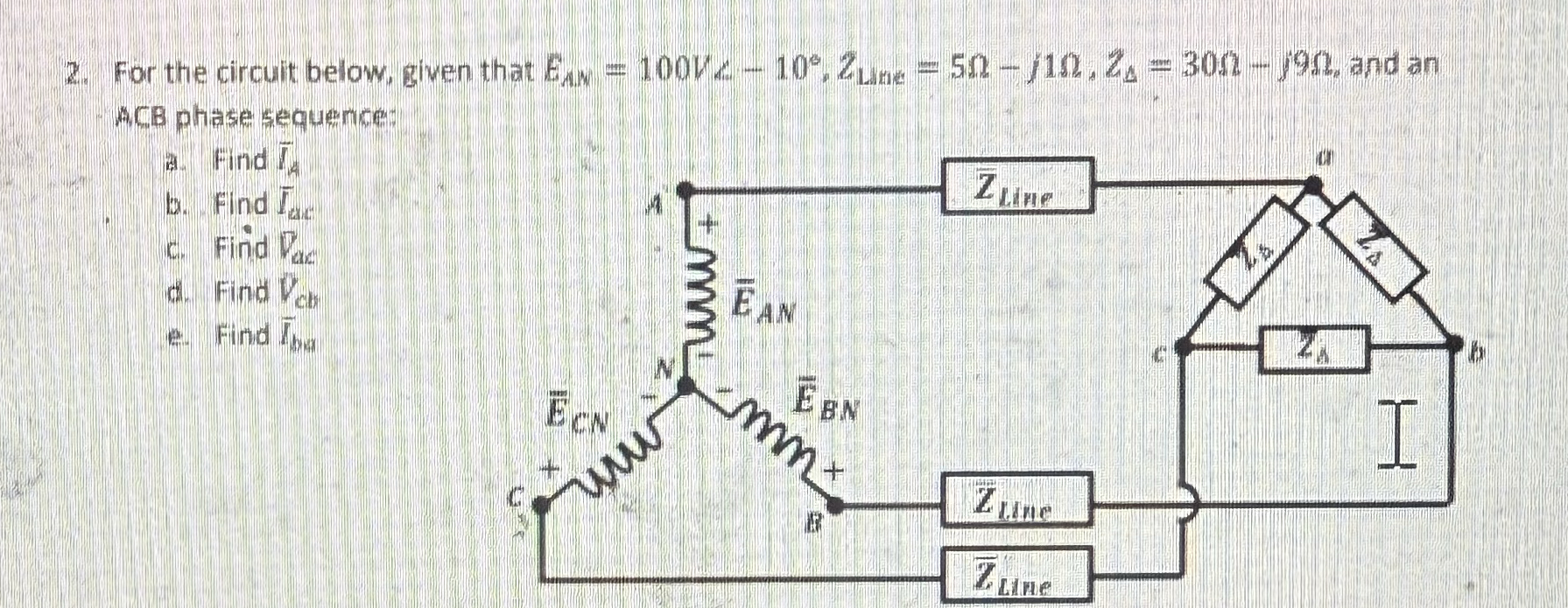 For the circuit below, given that E A M = 1 0 0 V