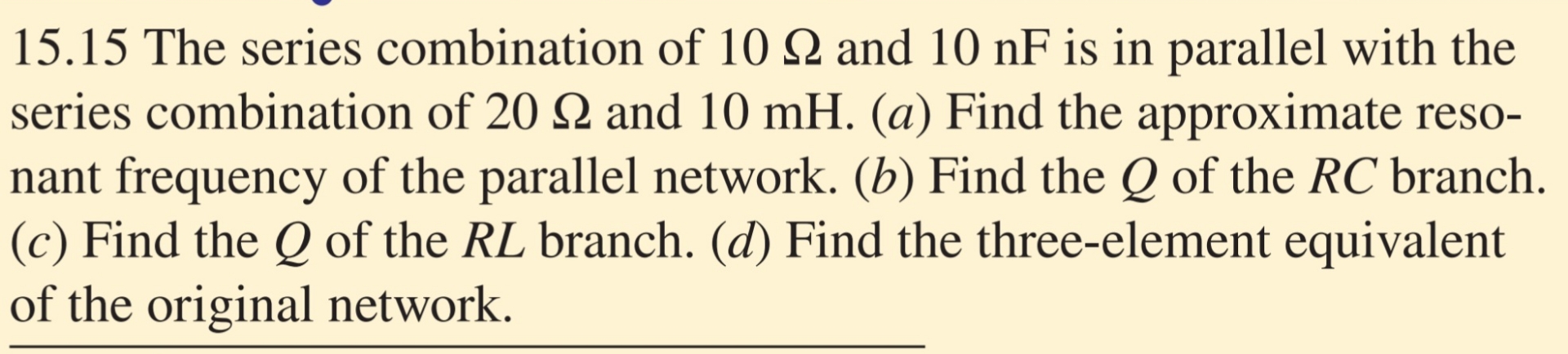 1 5 . 1 5 The series combination of 1 0 and 1 0