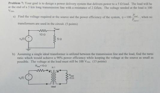 your goal is to design a power delivery system