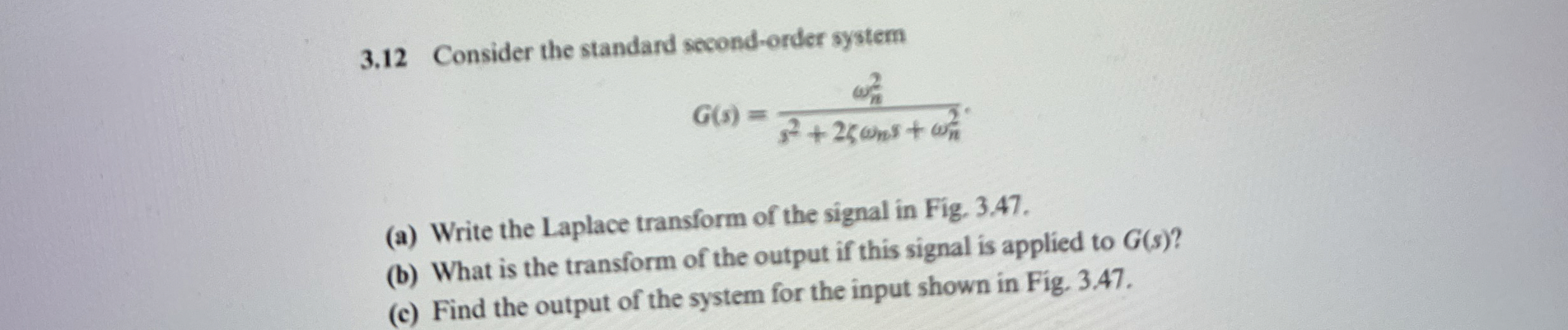 3 . 1 2 Consider the standard second - order