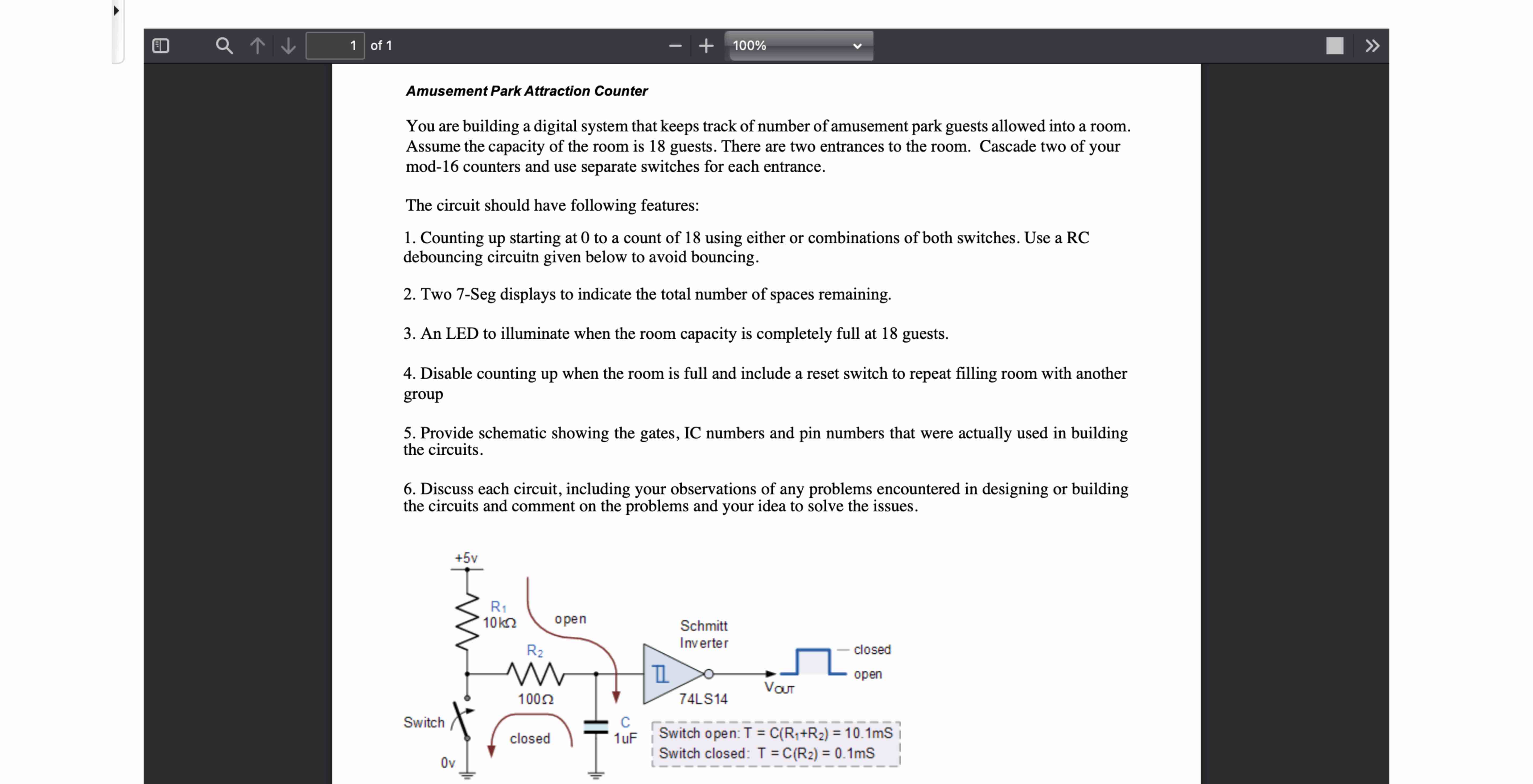 Amusement Park Attraction Counter You are