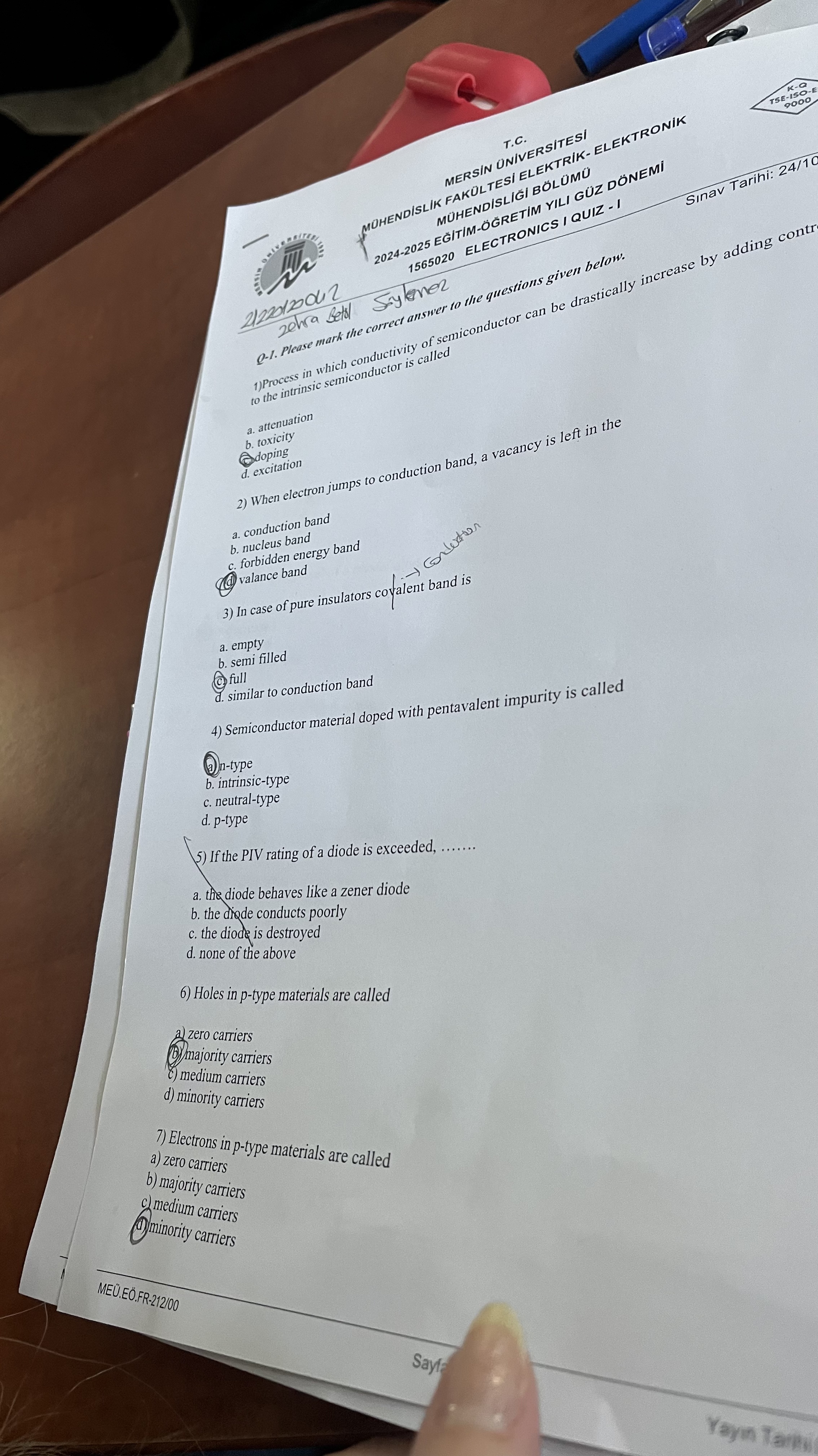 Pross in which conductivity of aemiconductor can