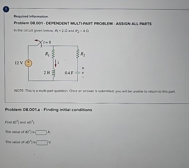 1 Required information Problem 0 8 . 0 0 1 -