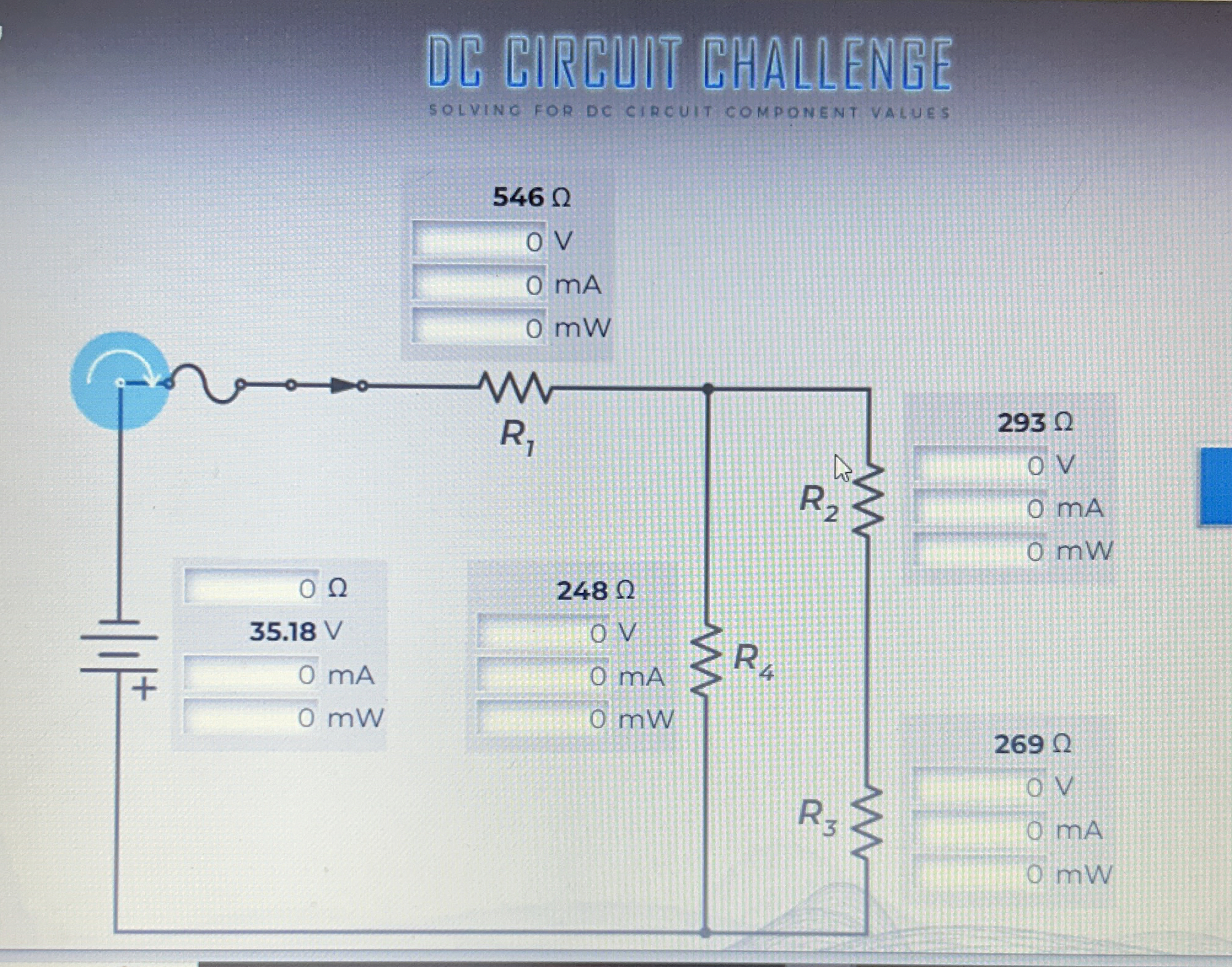 DE EIREUTT CHALLENEE SOLVINO FOR DC CIRCUIT
