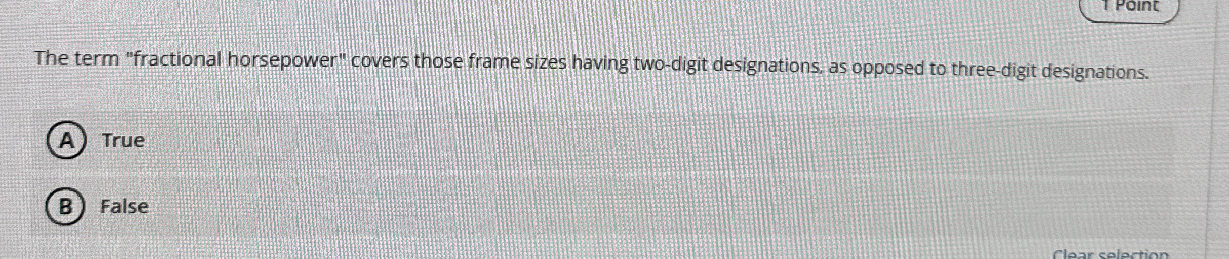The term "fractional horsepower" covers those