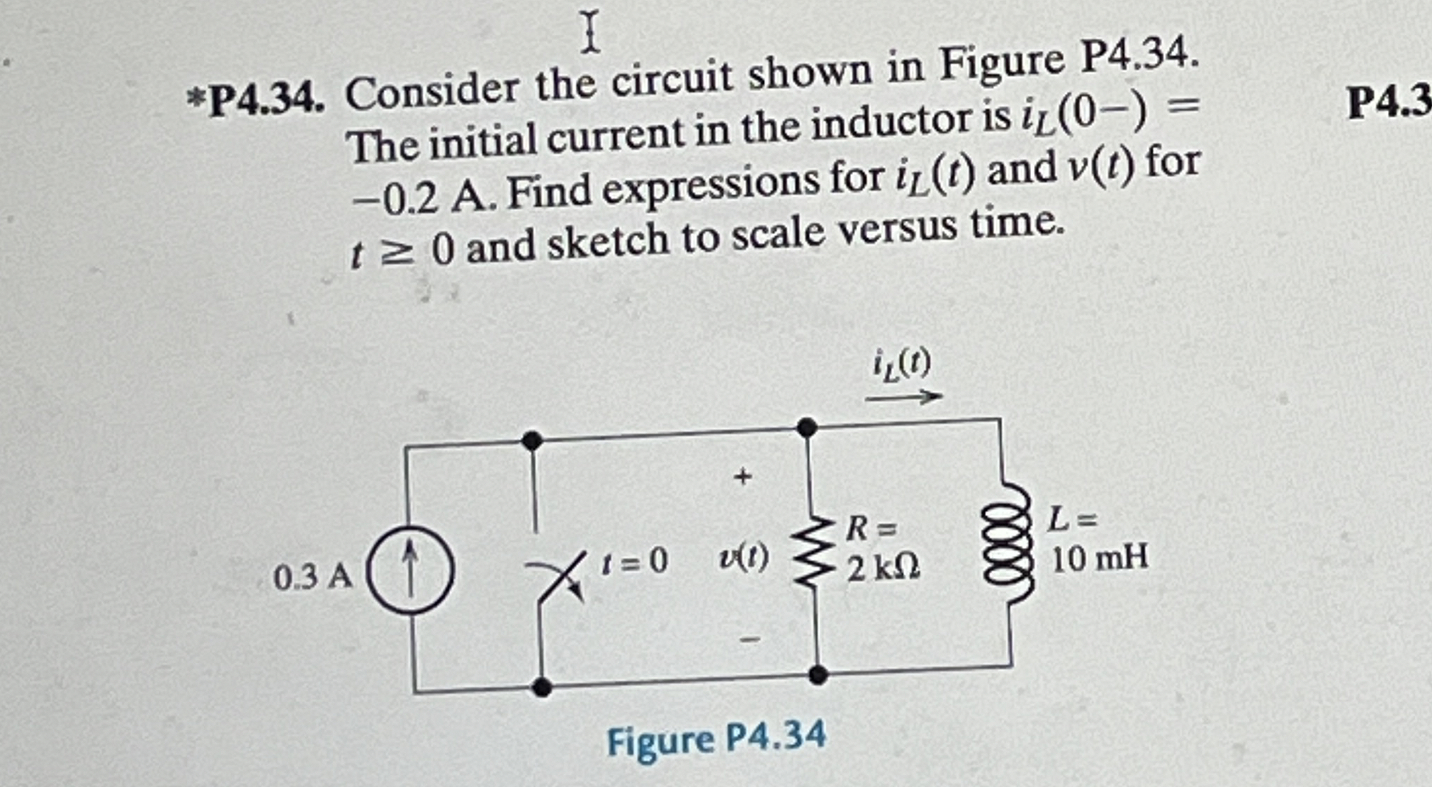 * P 4 . 3 4 . Consider the circuit shown in
