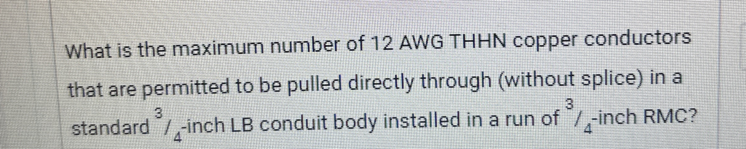 What is the maximum number of 1 2 AWG THHN copper