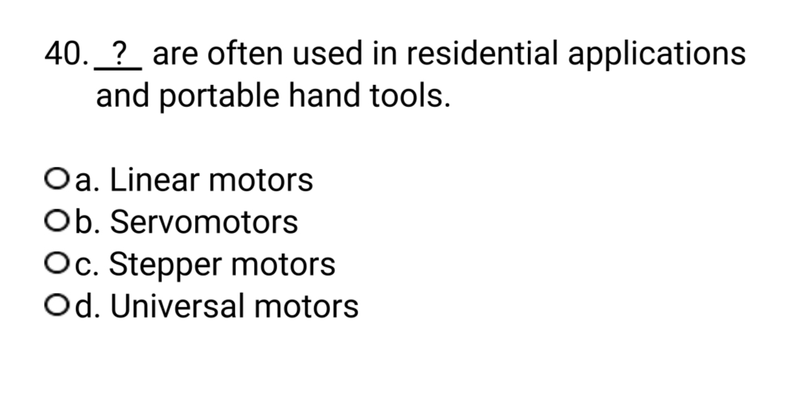 ? are often used in residential applications and