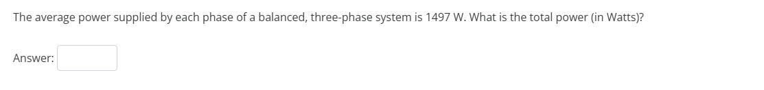 The average power supplied by each phase of a