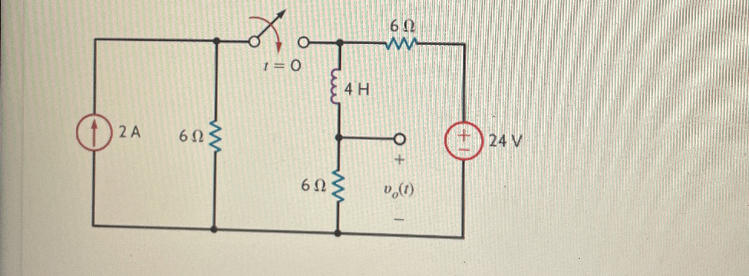 FIND VO ( t ) using differential equation method