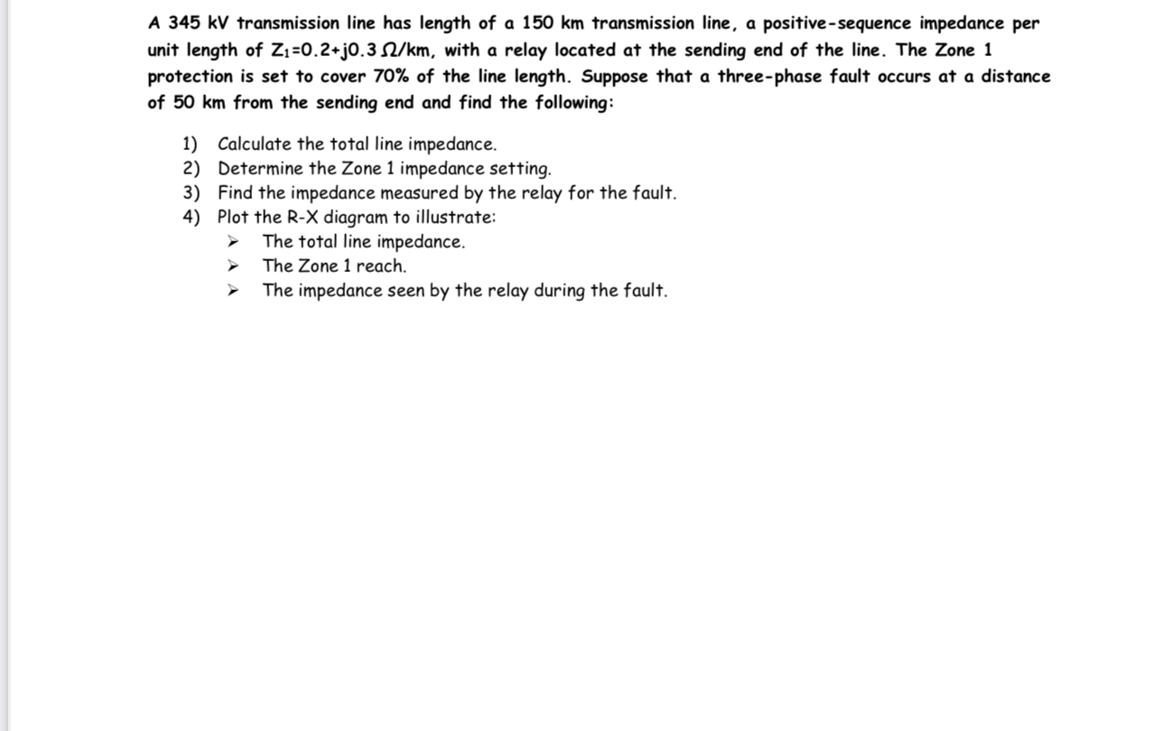 A 3 4 5 kV transmission line has length of a 1 5