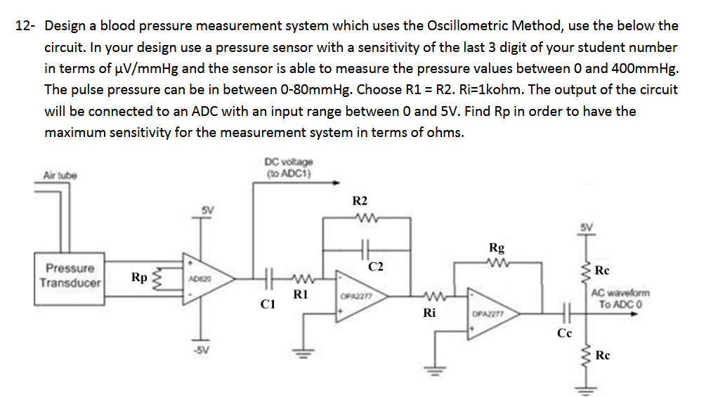 1 2 - Design a blood pressure measurement system
