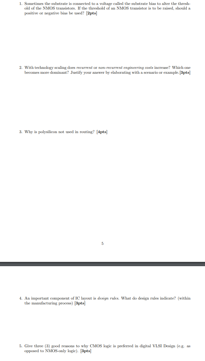 1 . Sometimes the substrate is connected to a