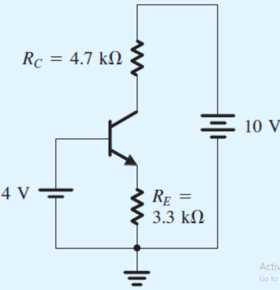 Assume B is 1 0 0 . Work out VC , VE , VCB and VBE