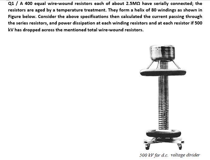 Q 1 / A 4 0 0 equal wire - wound resistors each