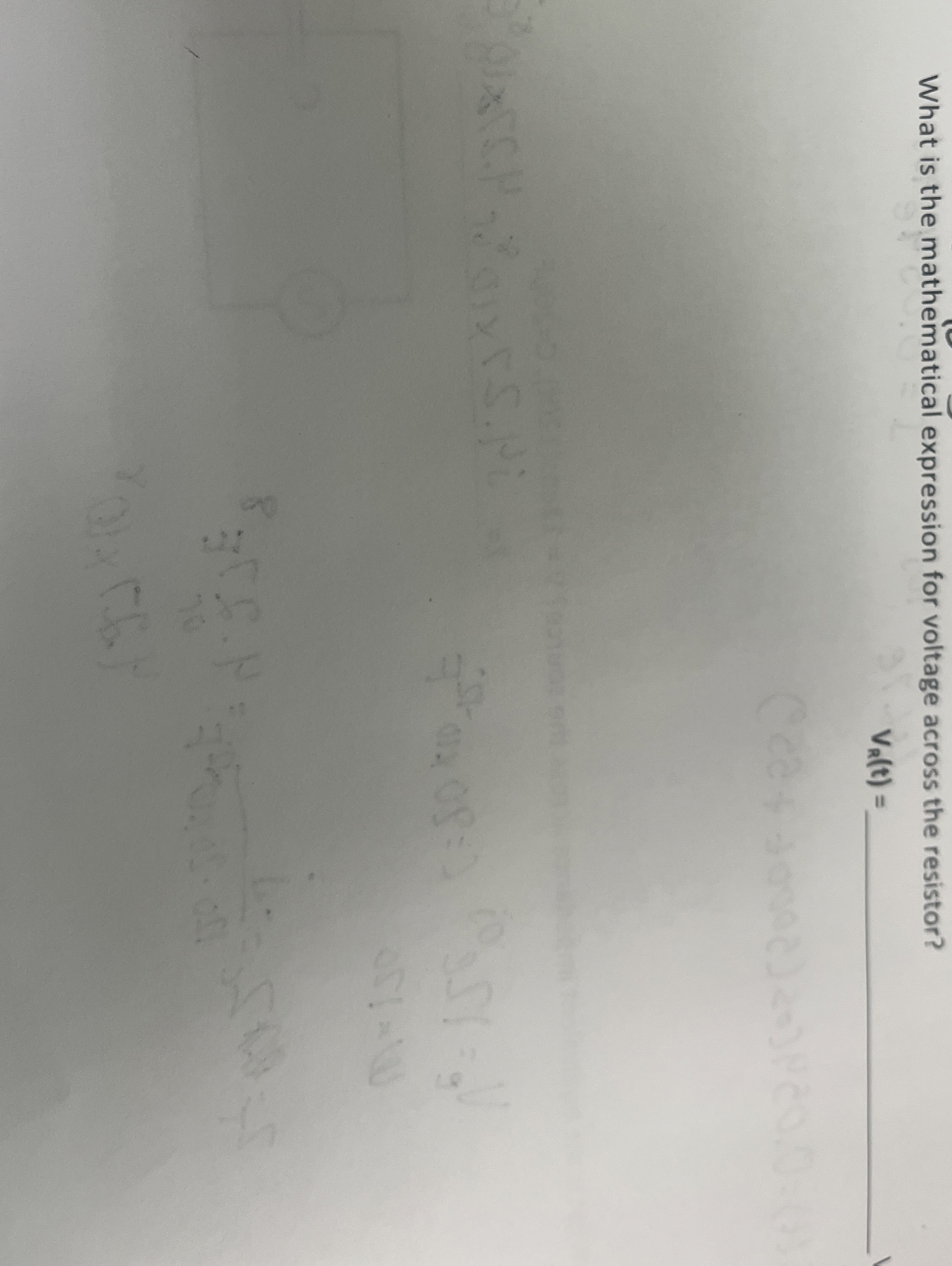 What is the mathematical expression for voltage