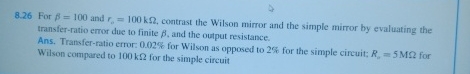 8 . 2 6 For = 1 0 0 and r 0 = 1 0 0 k , contrast