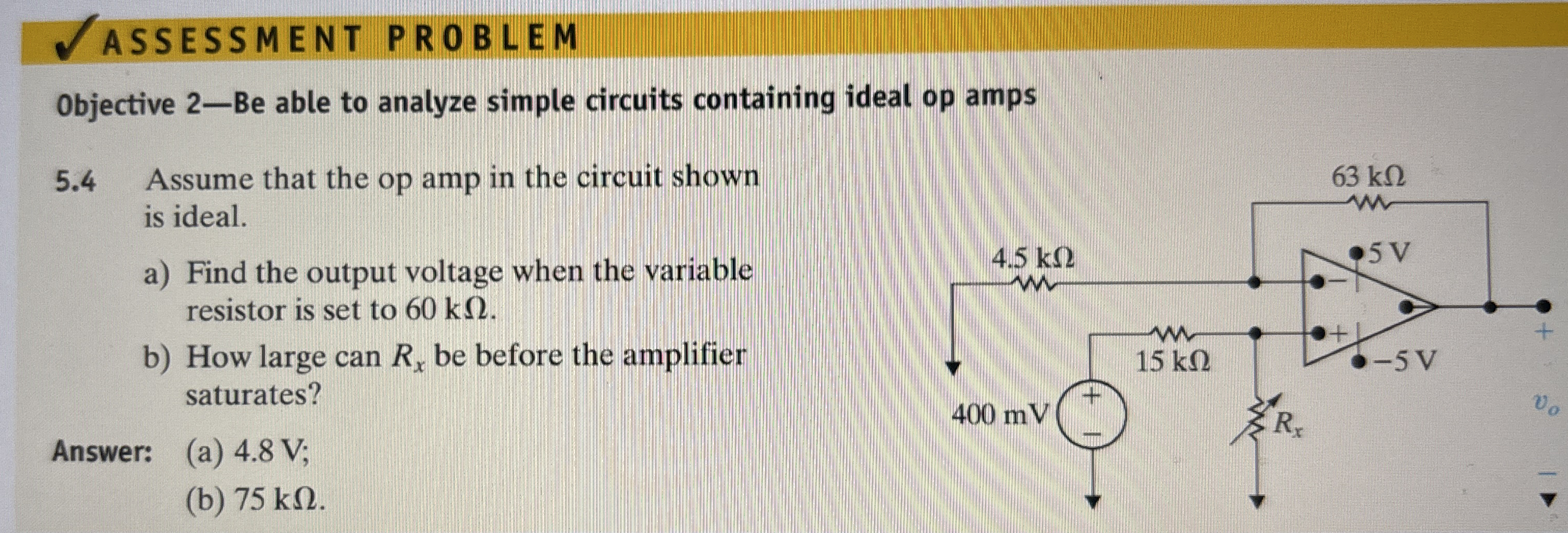 ? 2 ASSESSMENT PROBLEM Objective 2 - Be able to