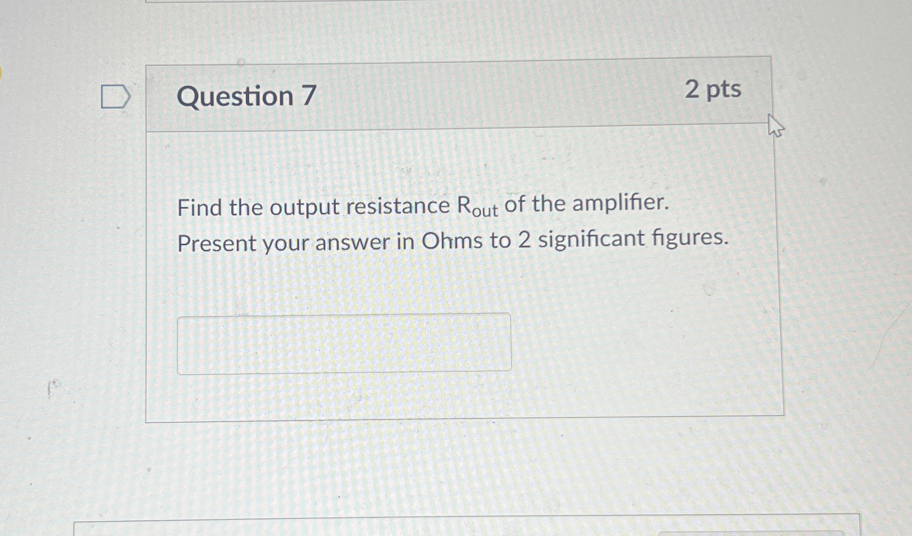 For the questions below, consider the Common Gate
