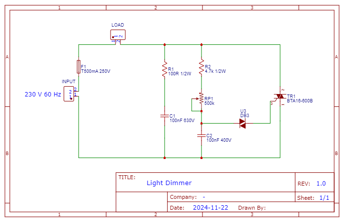 I implemented the circuit and it did not dim the