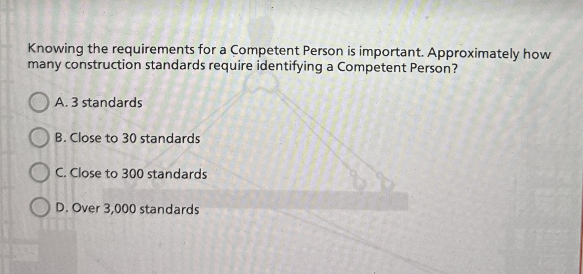 Knowing the requirements for a Competent Person