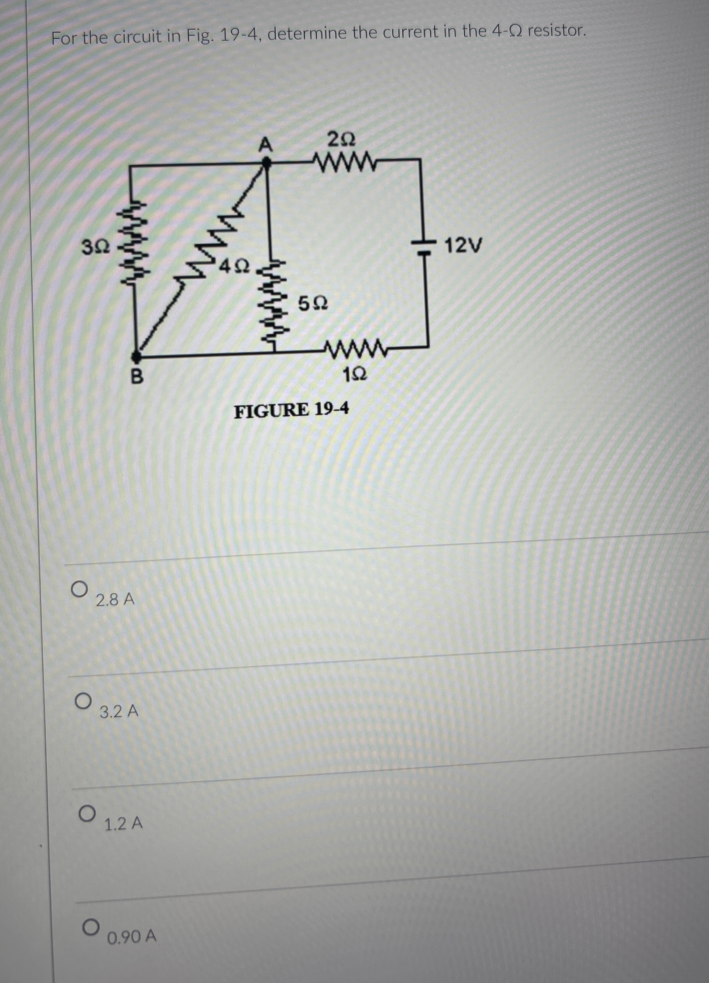 For the circuit in Fig. 1 9 - 4 , determine the