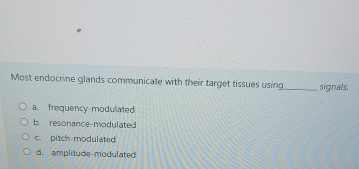 Most endocrine glands communicate with their