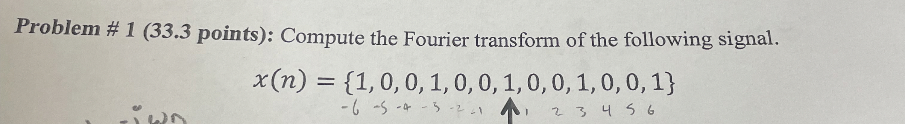 Problem # 1 ( 3 3 . 3 points ) : Compute the