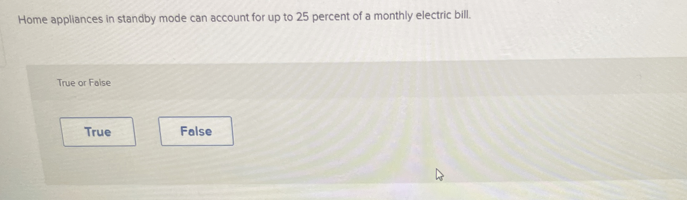 Home appliances in standby mode can account for