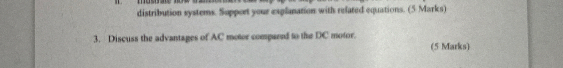 Discuss the advantages of AC motor comparad to