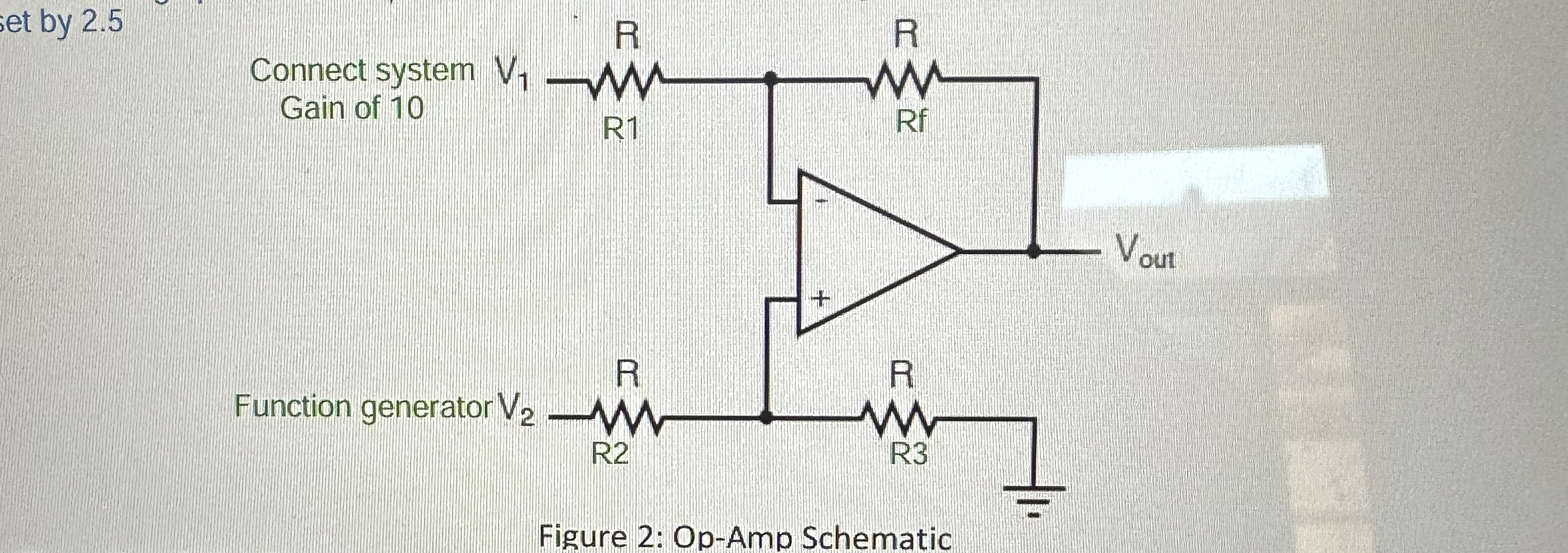 Connect system Gain of 1 0 Do this circucuit in