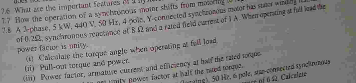 7 . 8 A 3 - phase, 5 kW , 4 4 0 V , 5 0 Hz , 4