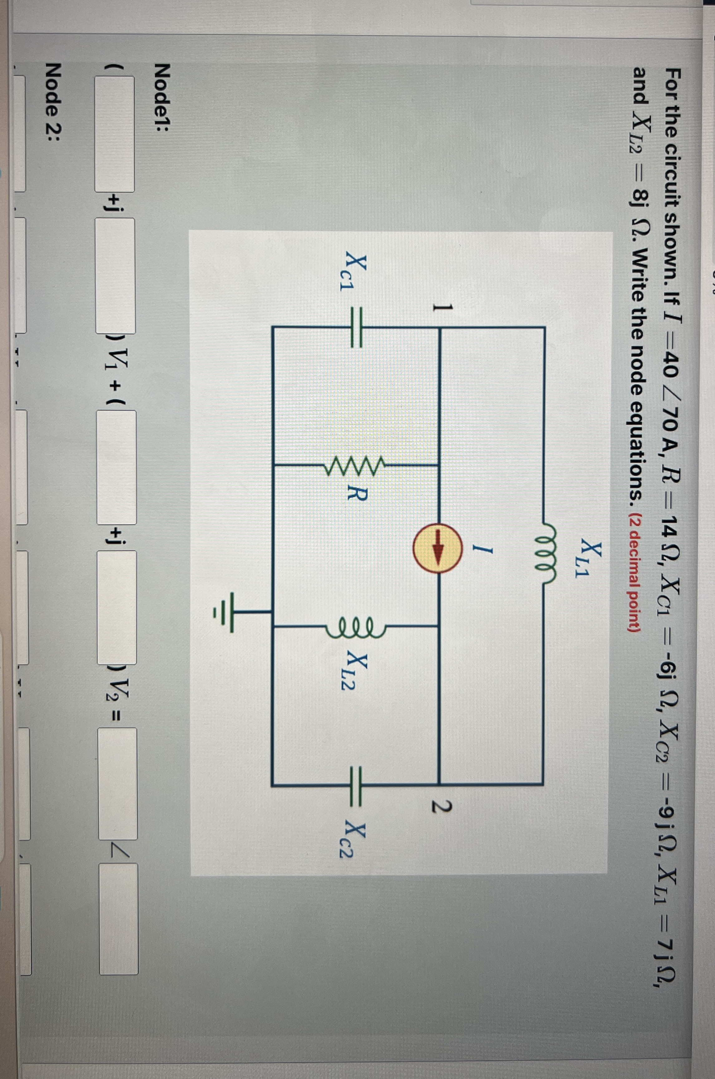 For the circuit shown. If I = 4 0 ? 7 0 A , R = 1