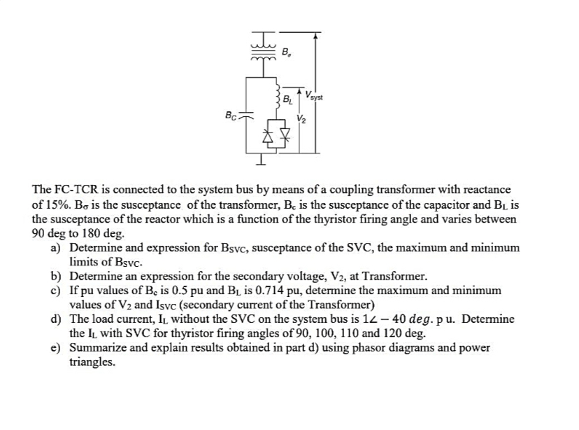 The FC - TCR is connected to the system bus by